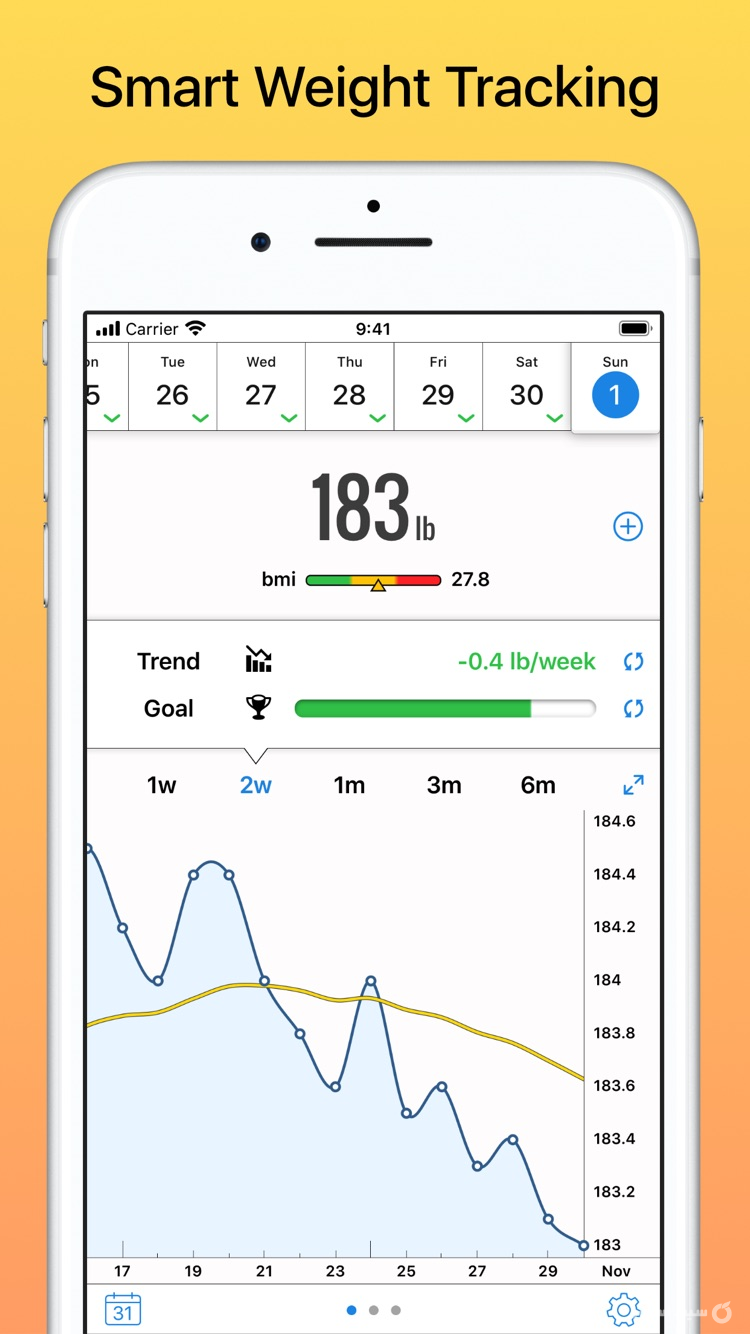 Weight Diary screenshot 1