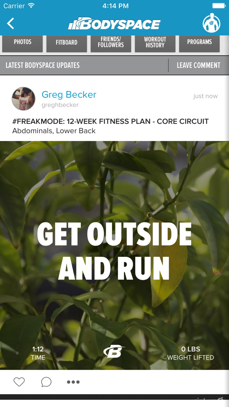 BodySpace - Social Fitness App screenshot 5