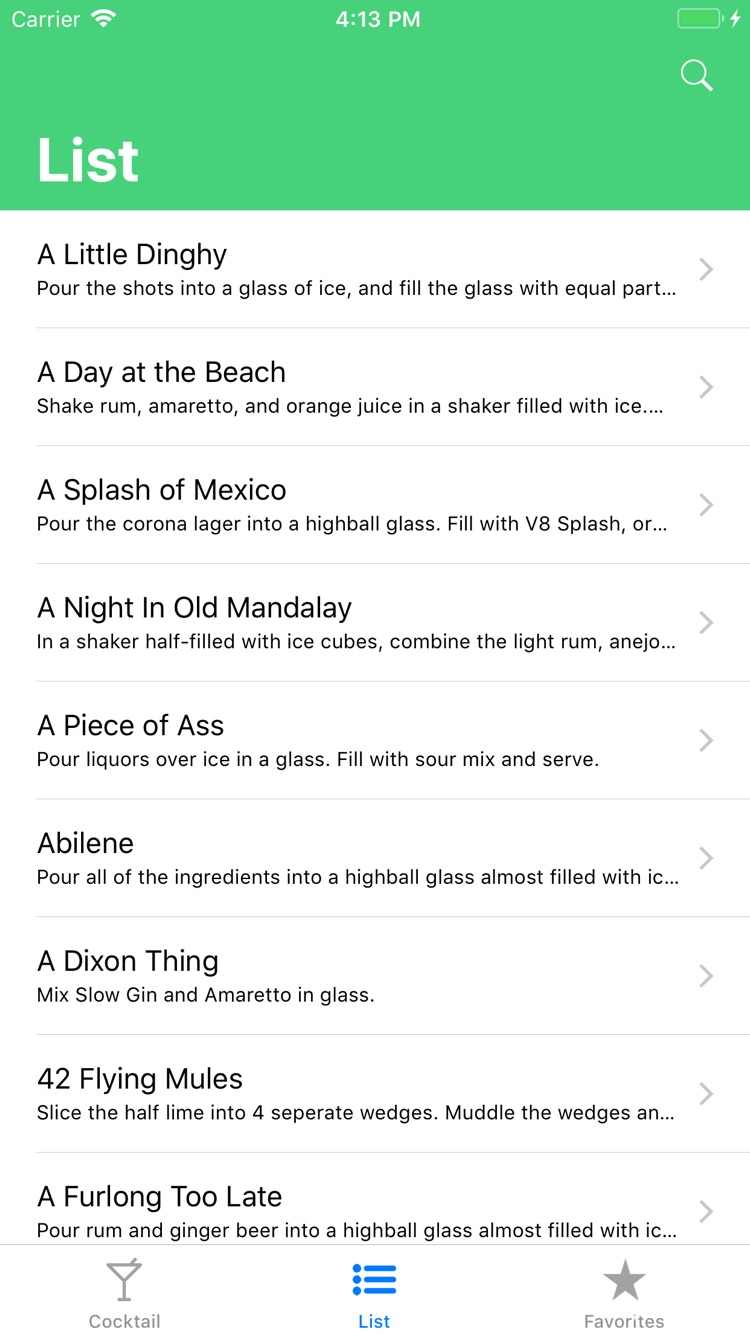 Cocktail screenshot 2