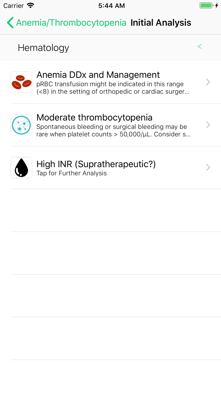SynapticMD Anemia Workup screenshot 5