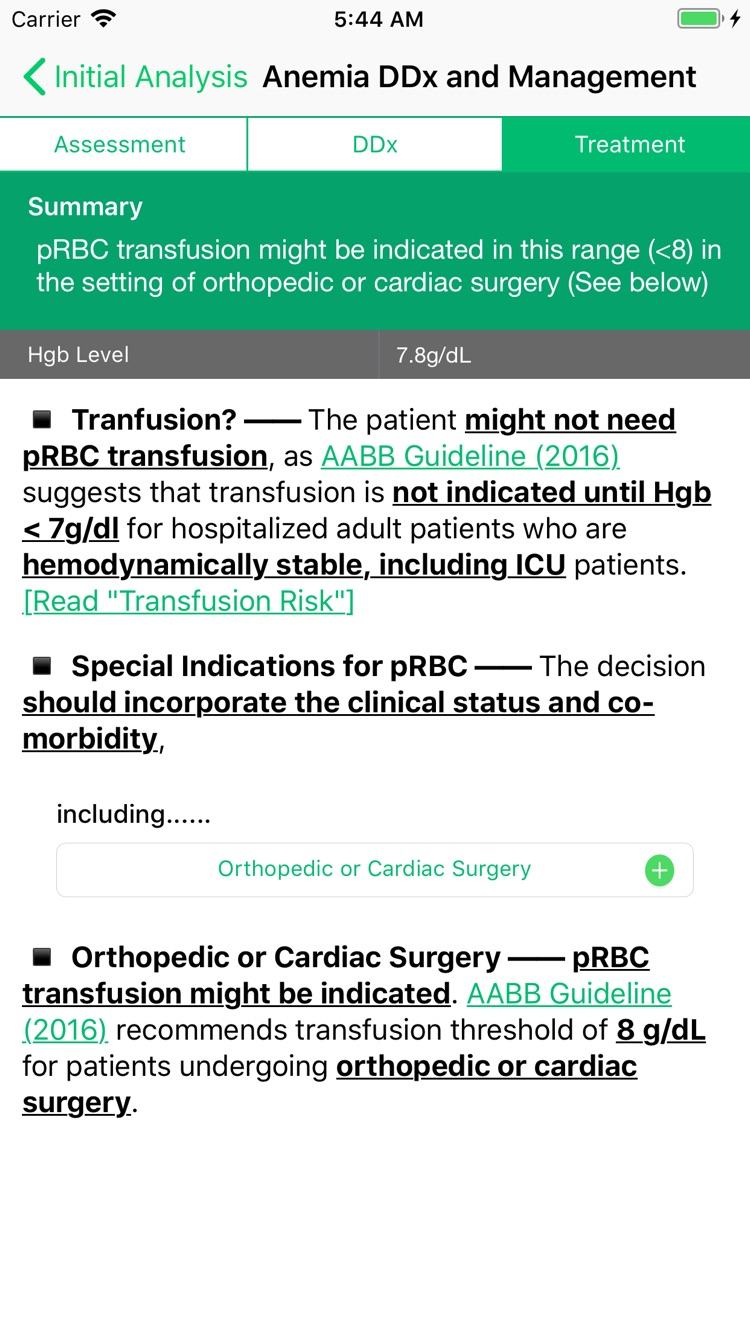 SynapticMD Anemia Workup screenshot 3