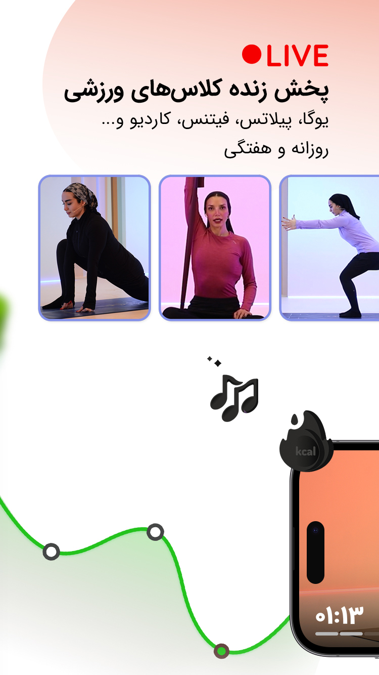 اپتیت کلاسهای ورزشی و رژيم screenshot 2