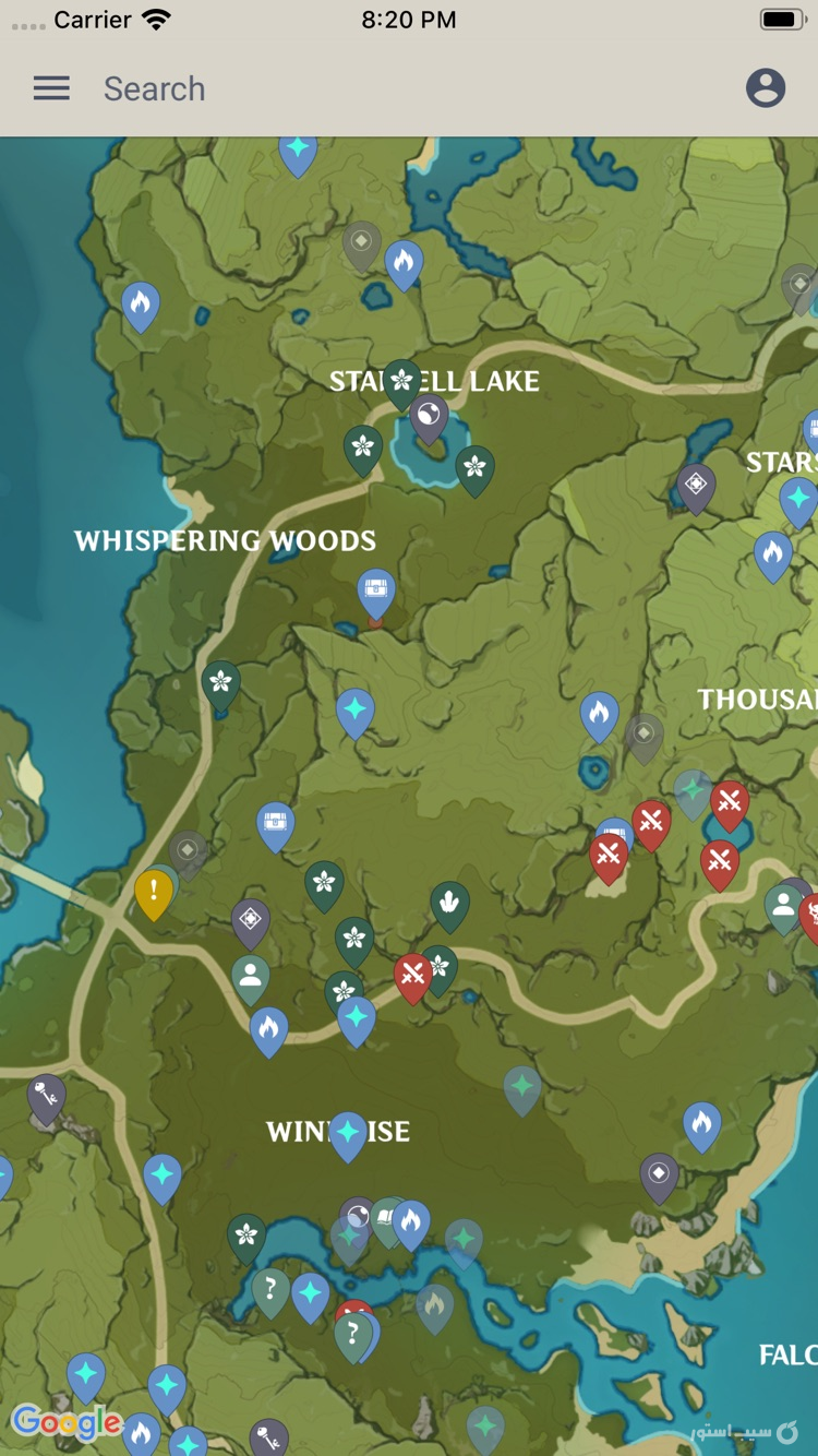 Unofficial Map: Genshin Impact screenshot 1