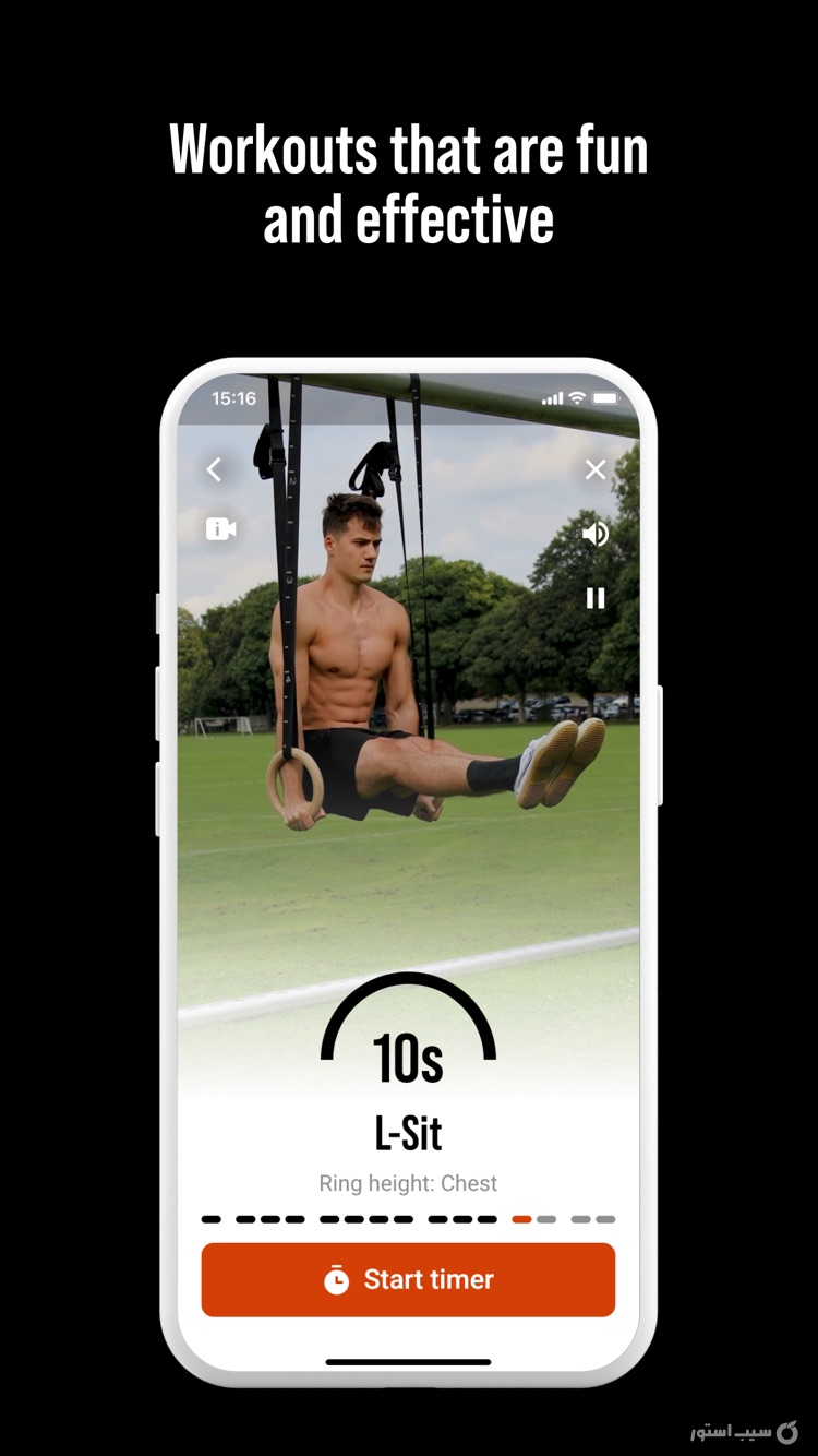 DIE RINGE Calisthenics Workout screenshot 1
