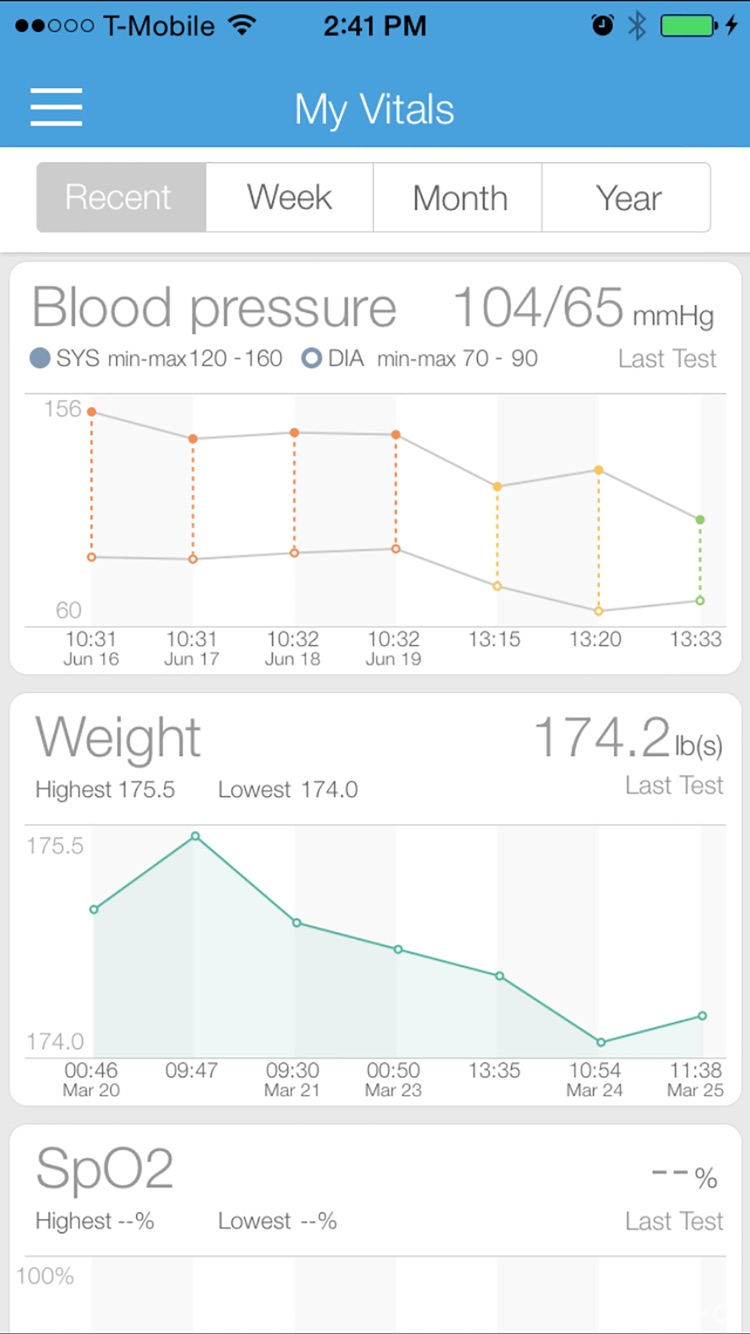 iHealth MyVitals screenshot 1