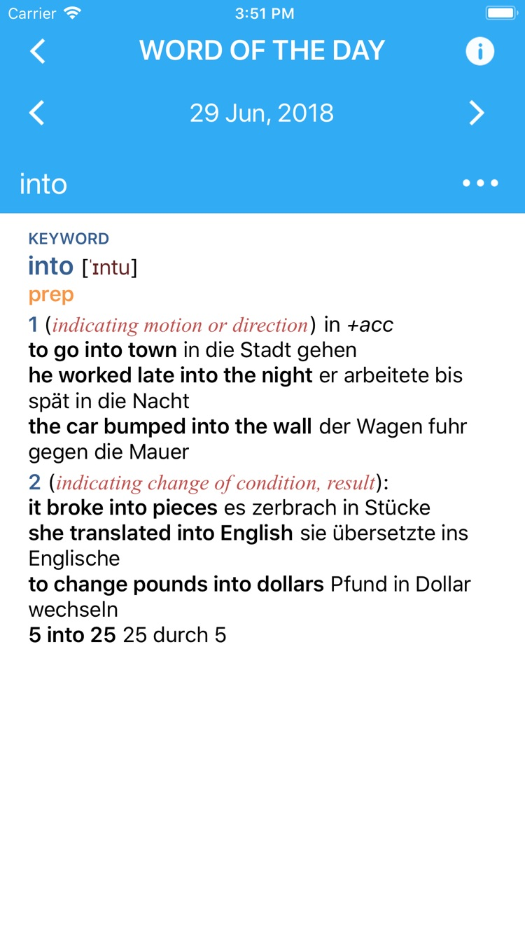 Collins German Dictionary screenshot 5