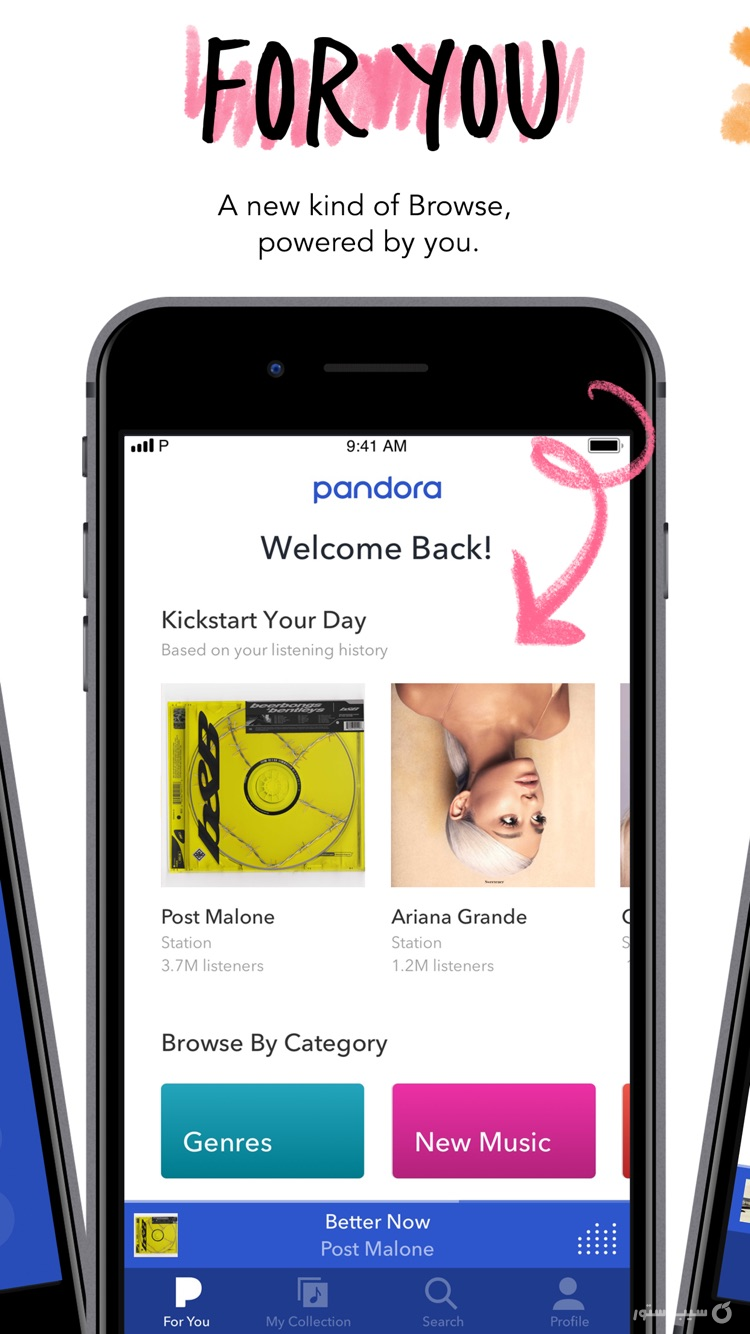 ++ Pandora: Music & Podcasts screenshot 2
