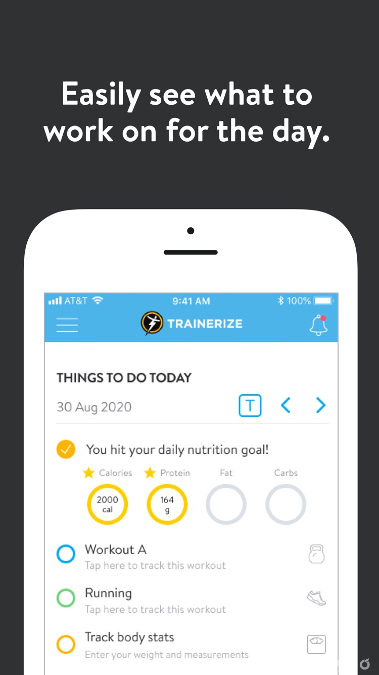 Fitness App (by Trainerize) screenshot 1