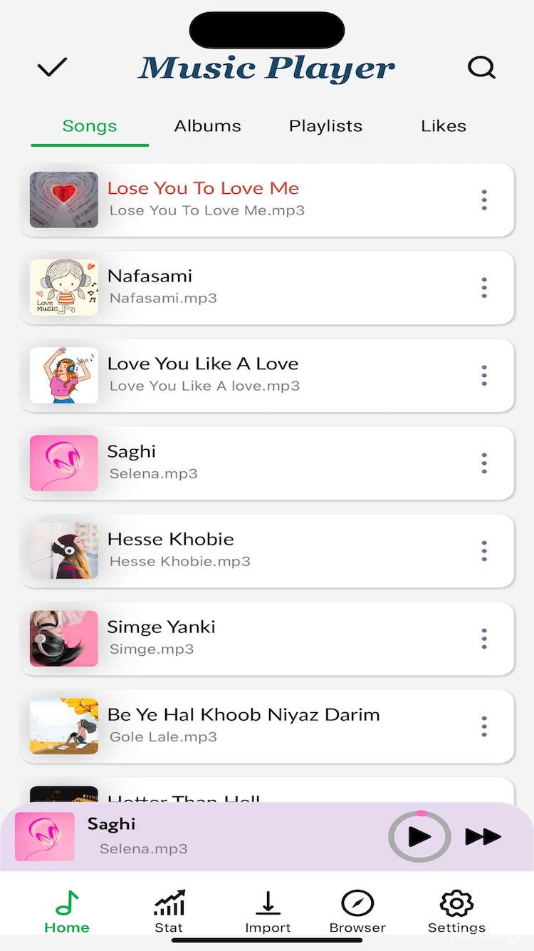 موزیک پلیر screenshot 1