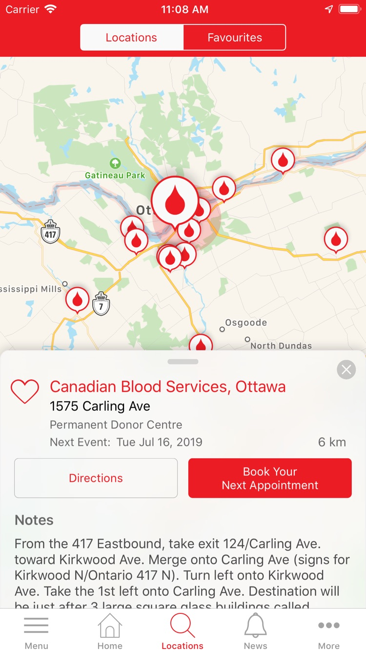 GiveBlood screenshot 2