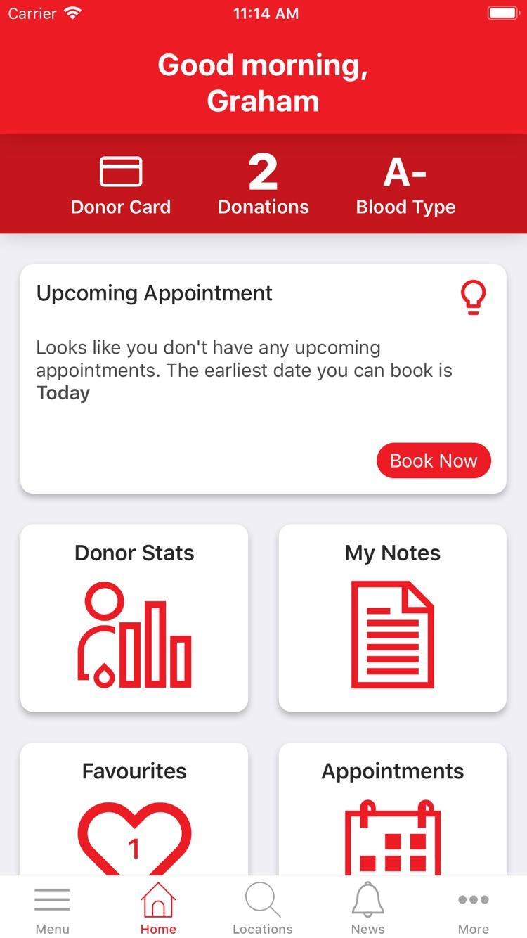 GiveBlood screenshot 1