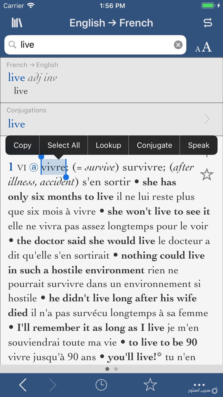 Collins-Robert Concise screenshot 4