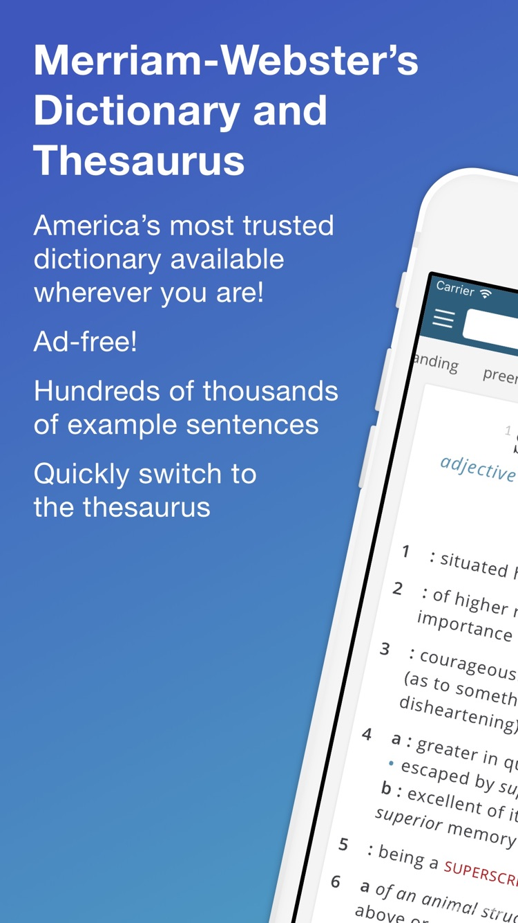 Merriam-Webster Dictionary Pro screenshot 1