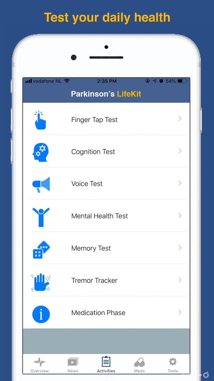 Parkinson's LifeKit screenshot 2