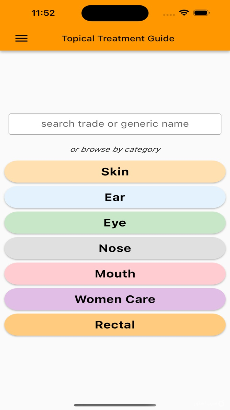 Topical Treatment Guide screenshot 1