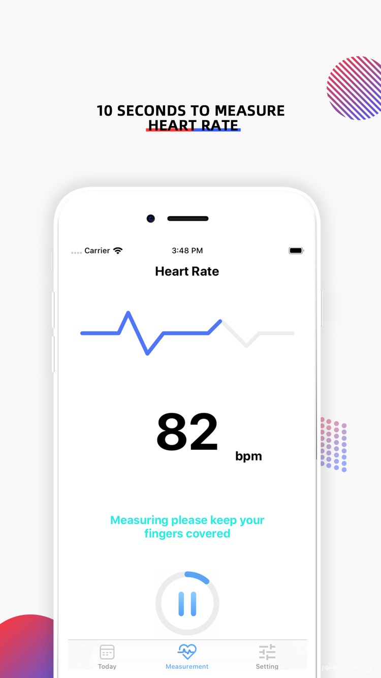 heart rate monitor · screenshot 1