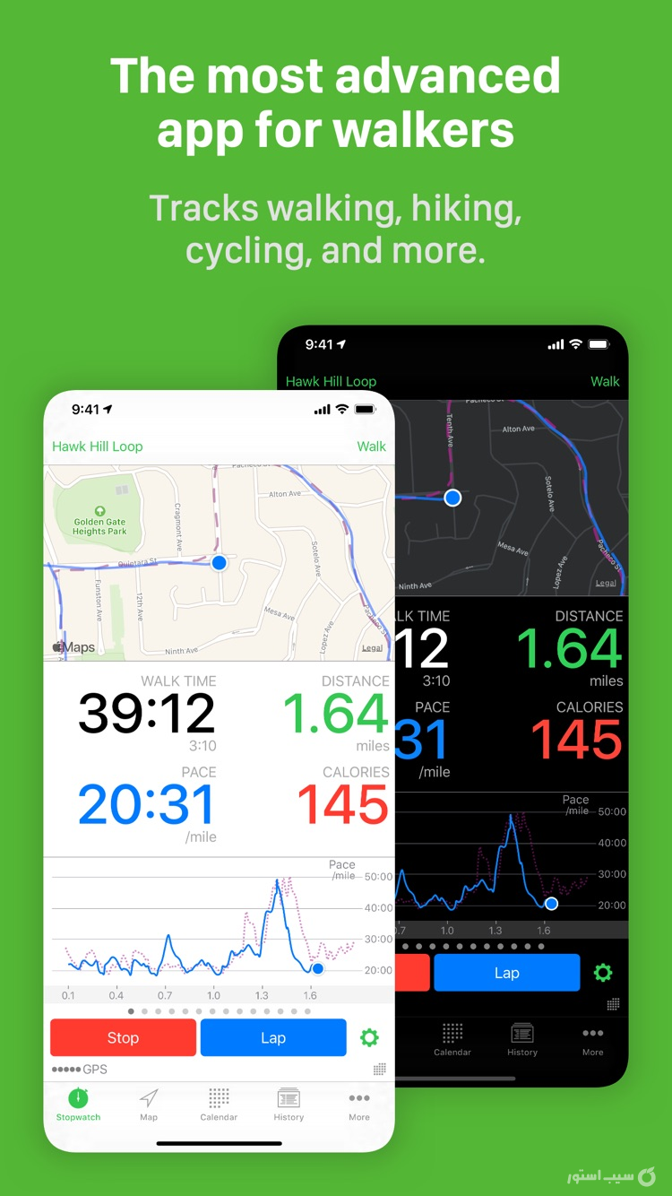 Walkmeter Walking & Hiking GPS ++ screenshot 1