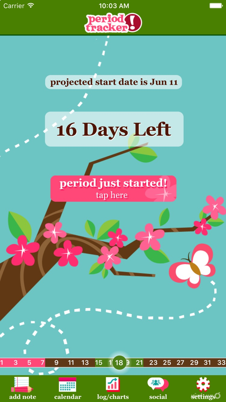 Period Tracker Deluxe screenshot 1